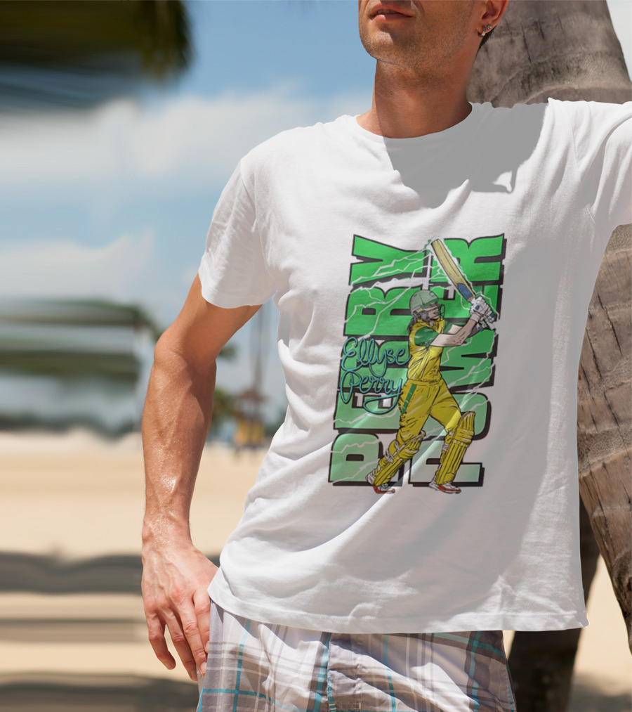 Ellyse Perry Australian Power Cricket Player Australia T-Shirt