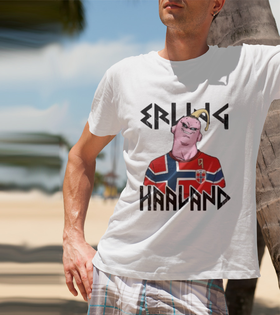 Erling Haaland Majin Buu Dragon Ball Norway Jersey Soccer T-Shirt