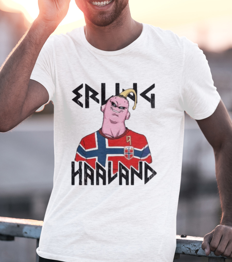 Erling Haaland Majin Buu Dragon Ball Norway Jersey Soccer T-Shirt