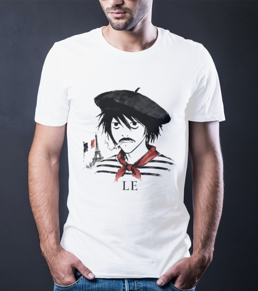 LE D. Note L Death Note Eiffel Tower France T-Shirt