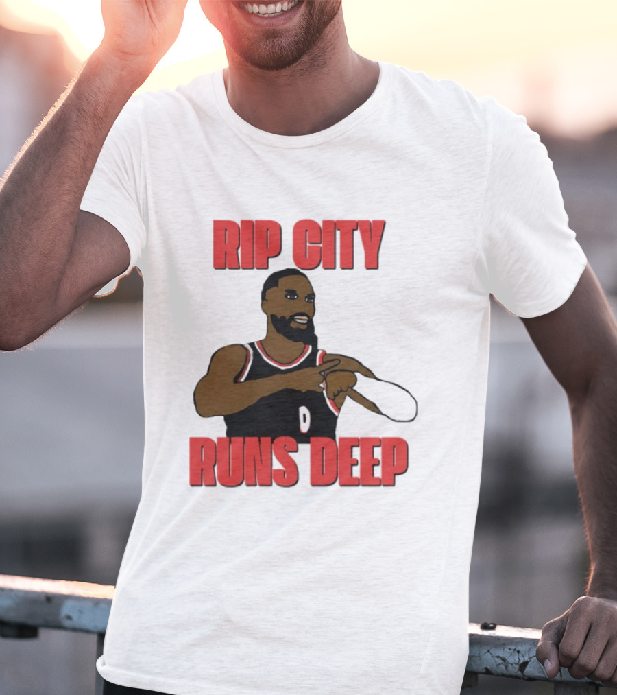 RIP City Runs Deep Basketball Tribute Player 0 T-Shirt