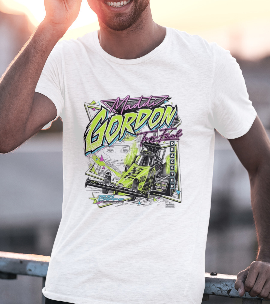 Maddi Gordon Top Fuel Dragster Ron Capps Motorsports Neon T-Shirt