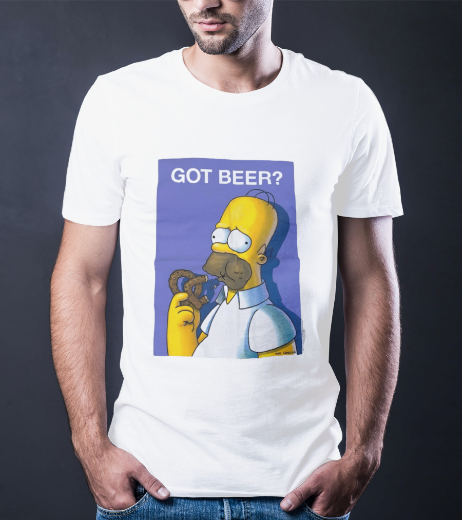 Got Beer Homer Eating Pretzel T-Shirt