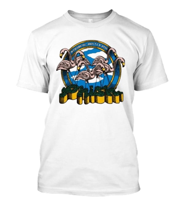Madison WI July 7 8 2026 Phish Flamingos Event T-Shirt