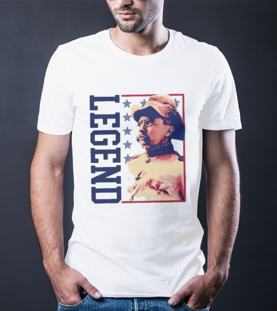 Legend Teddy Roosevelt Stars Iconic Figure T-Shirt