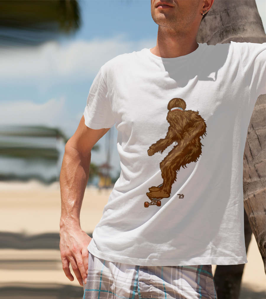 Ames Bros Skater Bigfoot Sasquatch Skateboard Legend T-Shirt