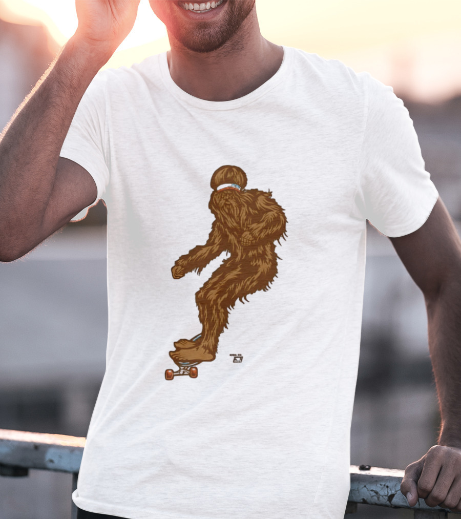 Ames Bros Skater Bigfoot Sasquatch Skateboard Legend T-Shirt