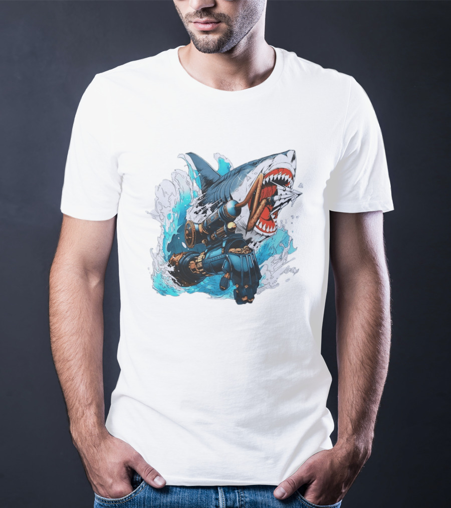 Steampunk Shark Lies Of P Puppet String Adventure Magic T-Shirt
