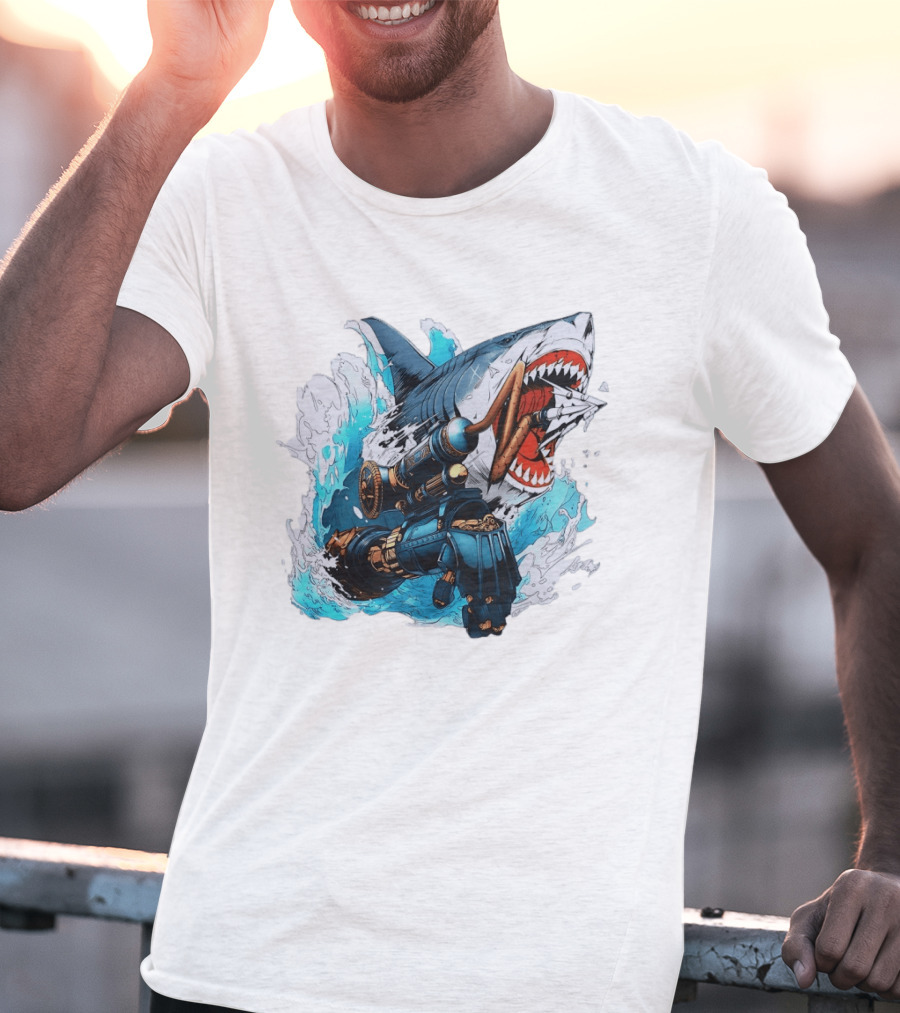 Steampunk Shark Lies Of P Puppet String Adventure Magic T-Shirt