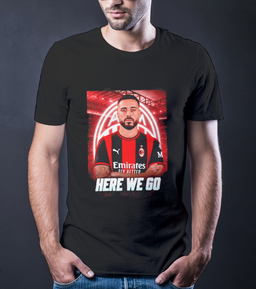 AC Milan Sign Mario Gila From Lazio Here We Go Soccer Transfer News T-Shirt