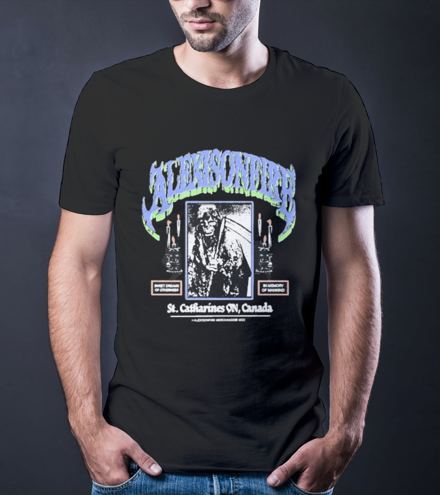 Alexisonfire St Catharines ON Canada Sweet Dreams Of Otherness In Memory Of Mankind Candle T-Shirt