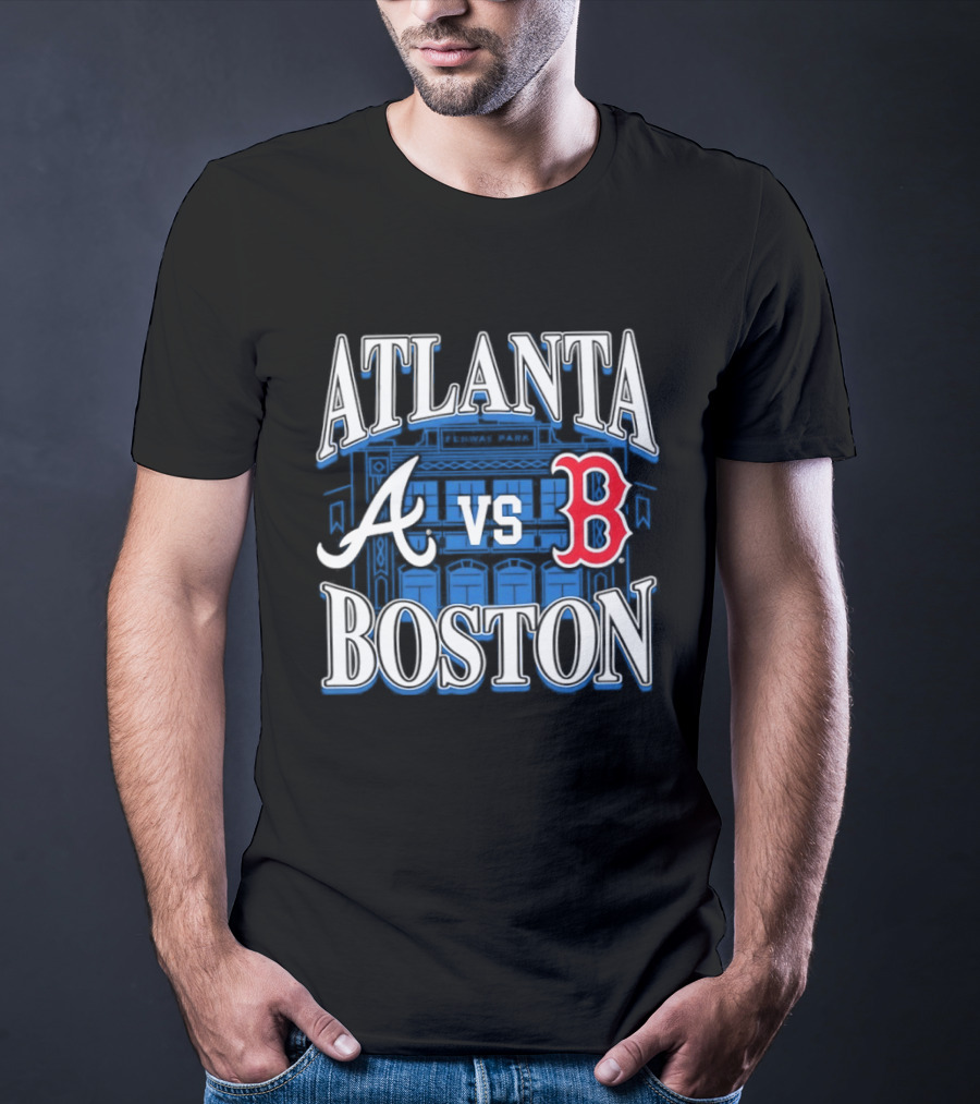 Atlanta Vs Boston Braves Red Sox Fenway Park MLB Baseball T-Shirt
