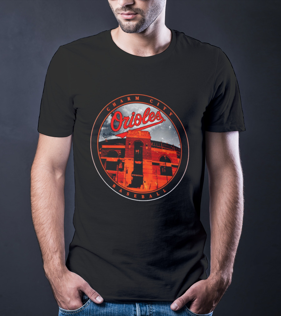 Charm City Orioles Baseball Oriole Park Camden Yards Home Plate Plaza T-Shirt