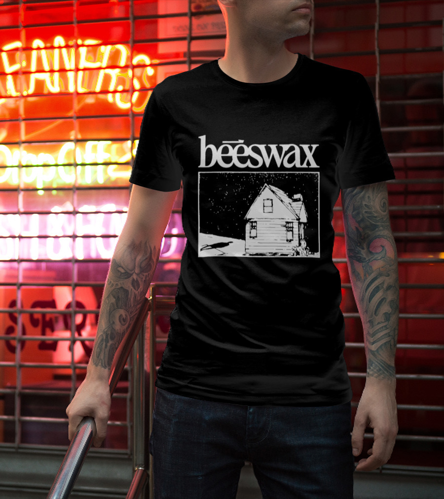 Beeswax City Of Lab Cabin Snow Scene T-Shirt