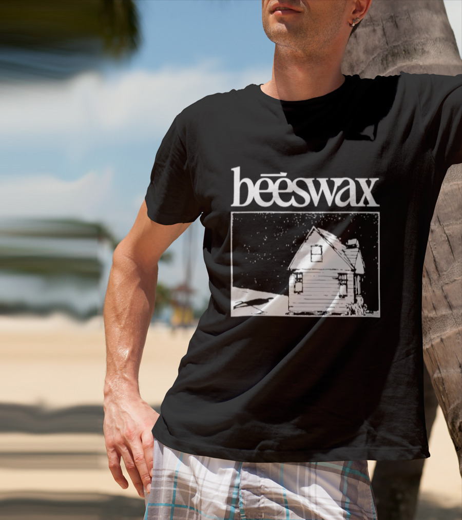 Beeswax City Of Lab Cabin Snow Scene T-Shirt