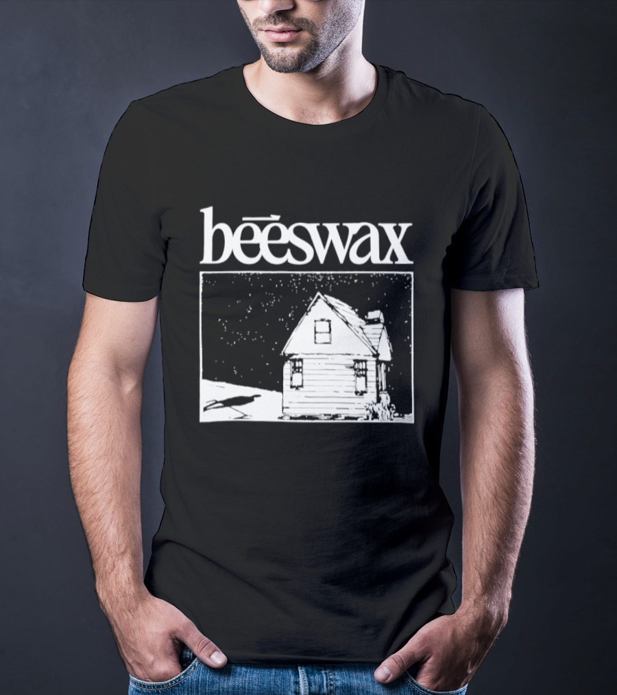 Beeswax City Of Lab Cabin Snow Scene T-Shirt