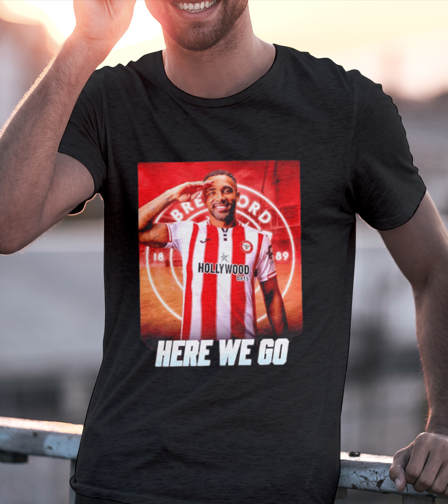 Brentford FC Callum Wilson Here We Go Hollywood Bets T-Shirt