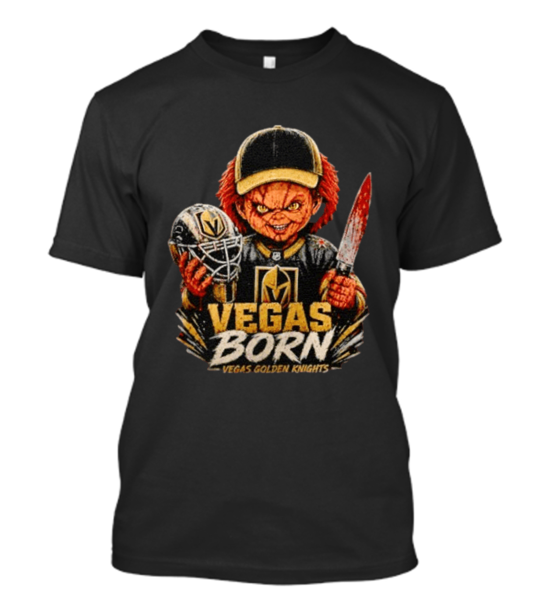 Vegas Born Chucky Vegas Golden Knights NHL T-Shirt