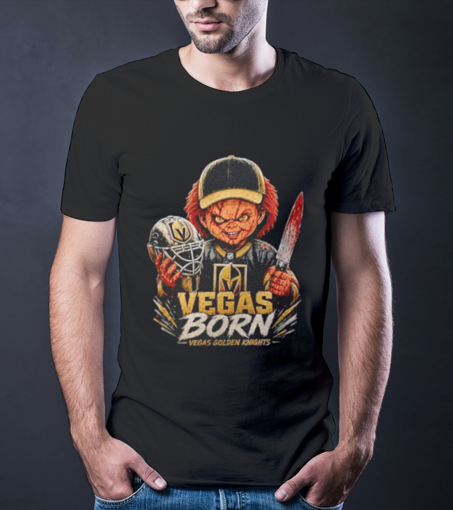 Vegas Born Chucky Vegas Golden Knights NHL T-Shirt