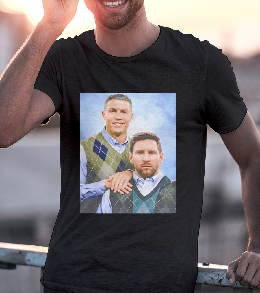 Cristiano Ronaldo Lionel Messi Step Brothers Meme T-Shirt