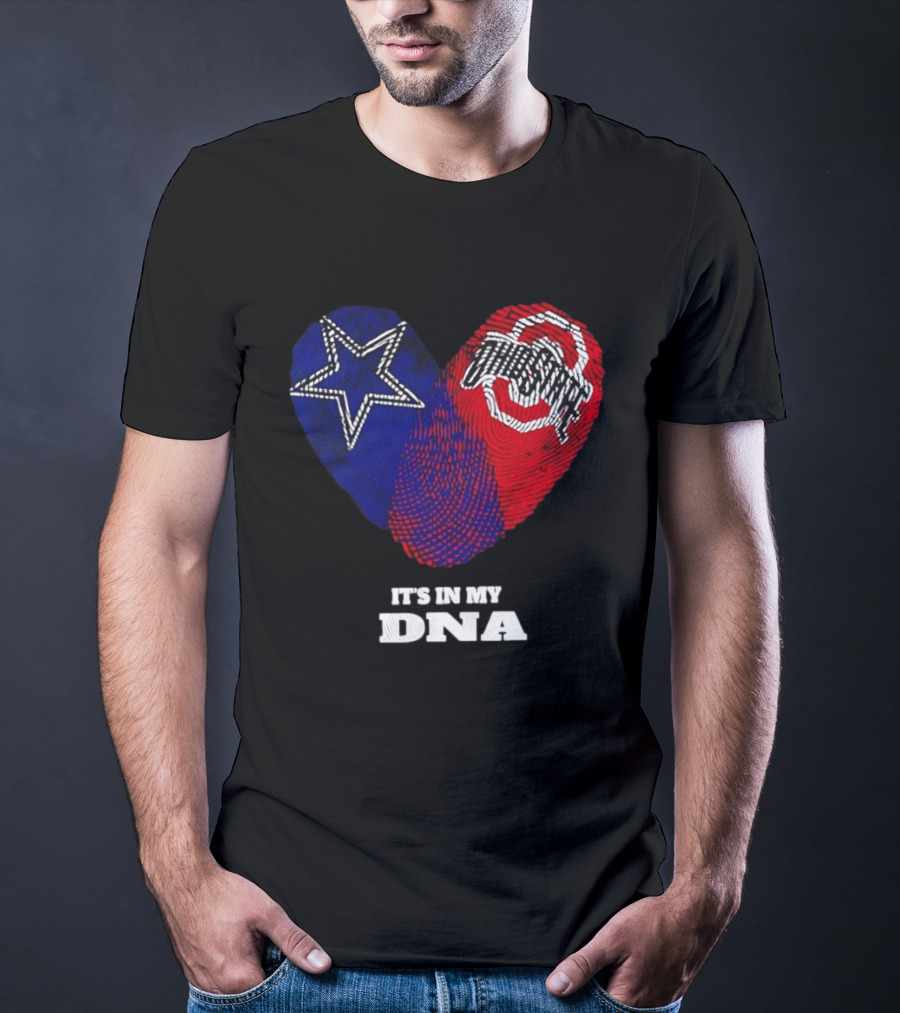 Dallas Cowboys Star And Ohio State Buckeyes Logo It's In My DNA T-Shirt