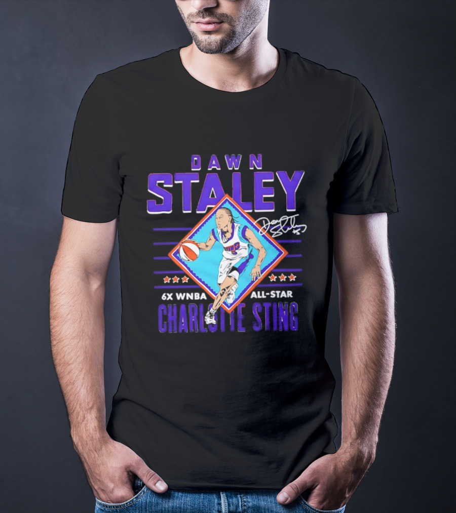 Dawn Staley Charlotte Sting 6x WNBA All Star Basketball Legend T-Shirt
