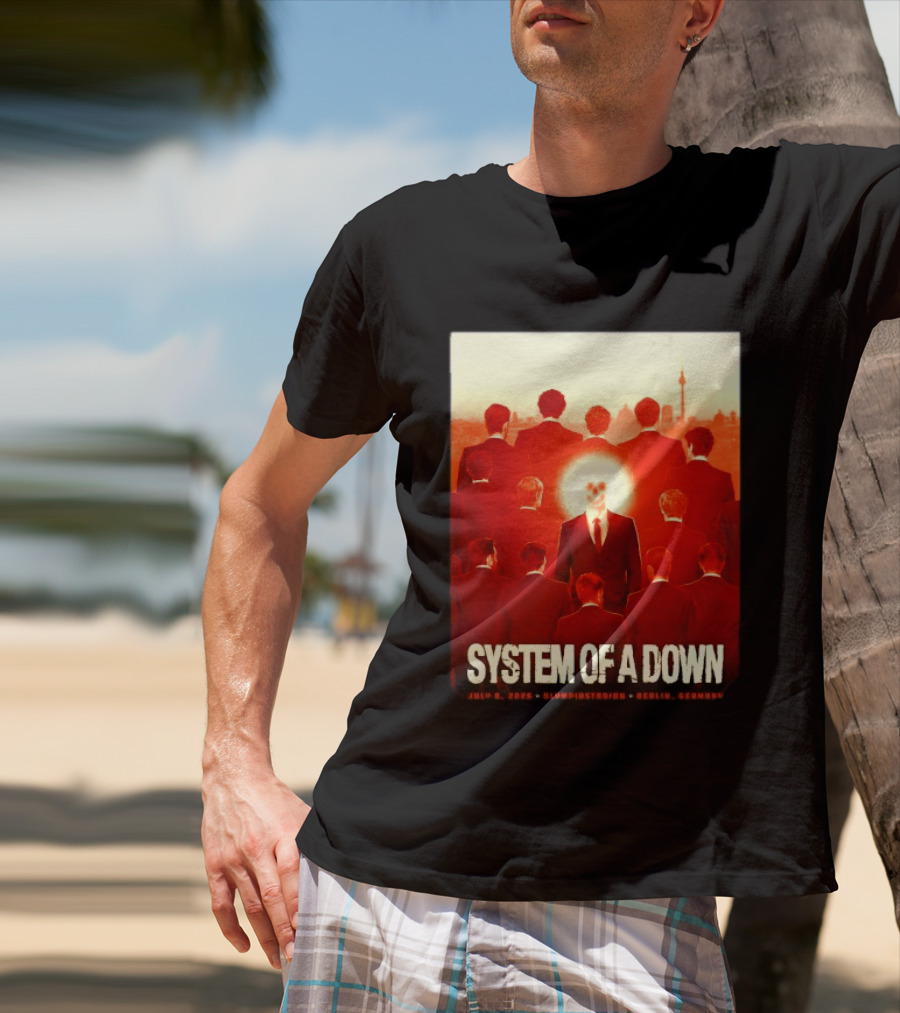 System Of A Down July 8 2026 Olympiastadion Berlin Germany Ghost Rider T-Shirt