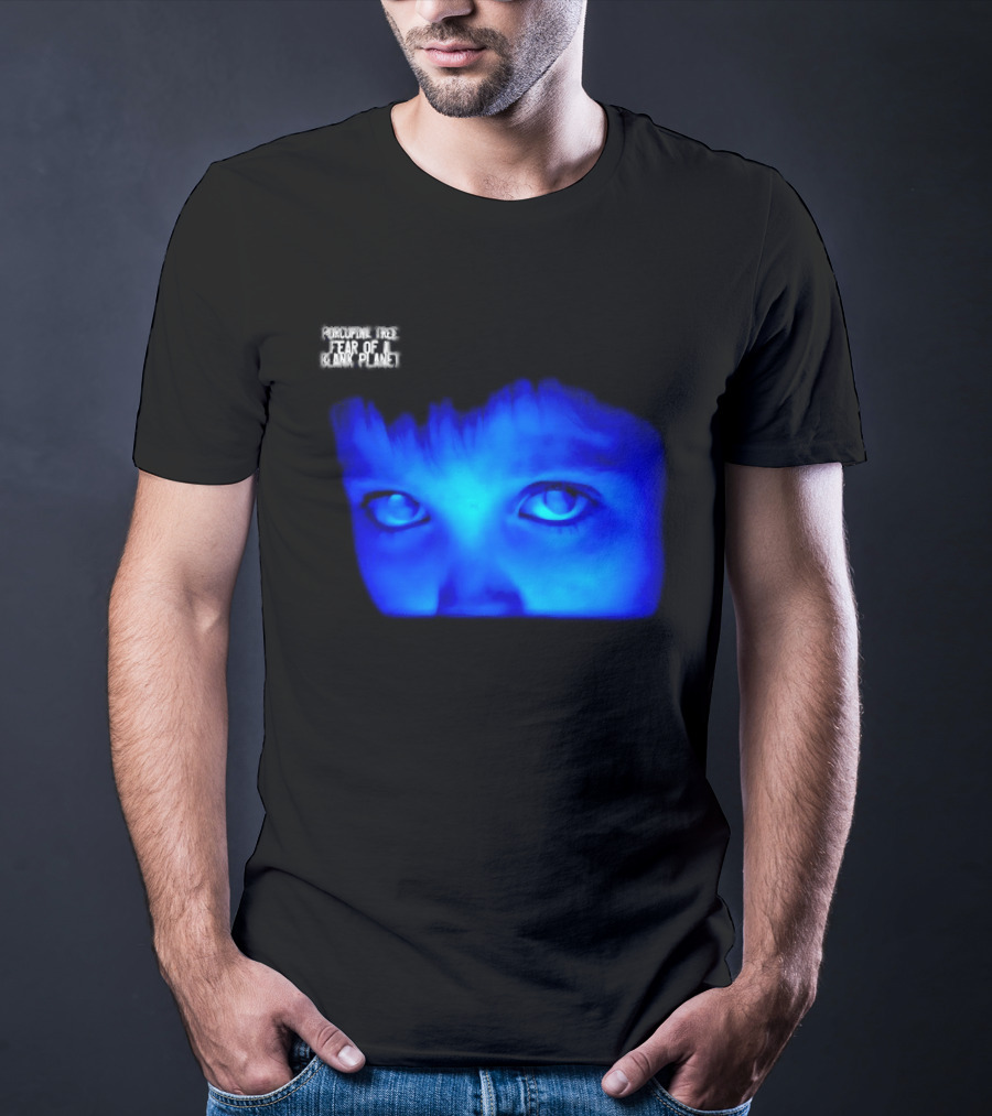 Porcupine Tree Fear Of A Blank Planet 2007 Rock Album Cover Blue Face T-Shirt