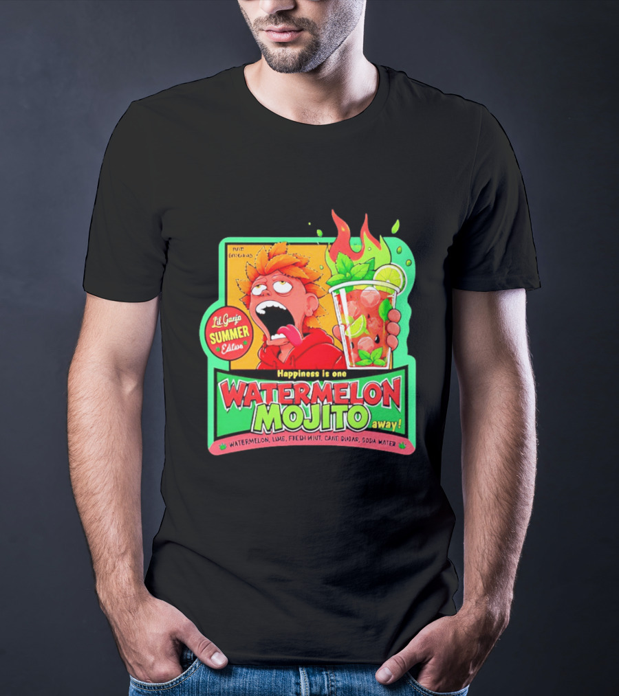 Lil Ganja Summer Edition Happiness Is One Watermelon Mojito Away T-Shirt