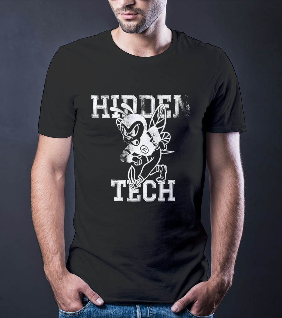 Hidden Tech Hornet Vintage Athletic T-Shirt