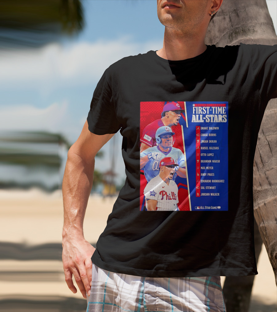 MLB National League First Time All Stars T-Shirt