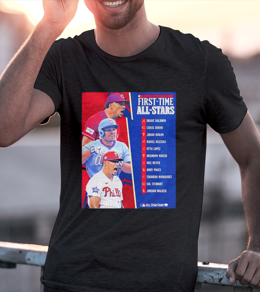 MLB National League First Time All Stars T-Shirt