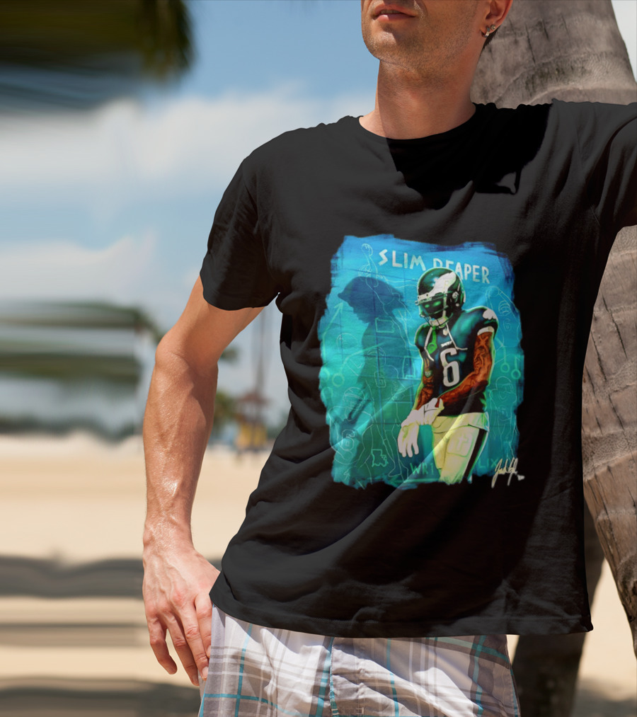 Philadelphia Eagles Devonta Smith Slim Reaper Phantom Six WR1 T-Shirt