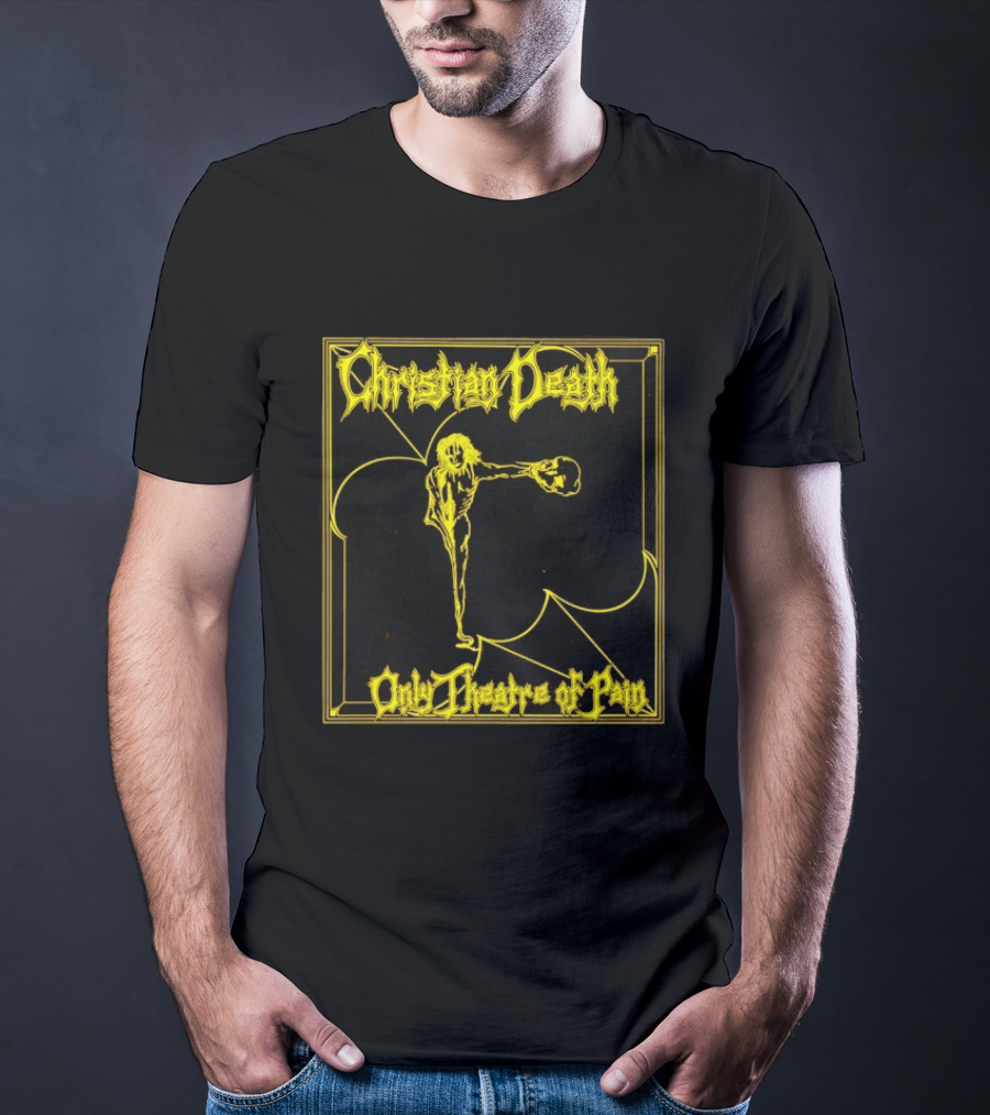 Christian Death Only Theatre Of Pain Skeleton Gothic Rock Aesthetic T-Shirt