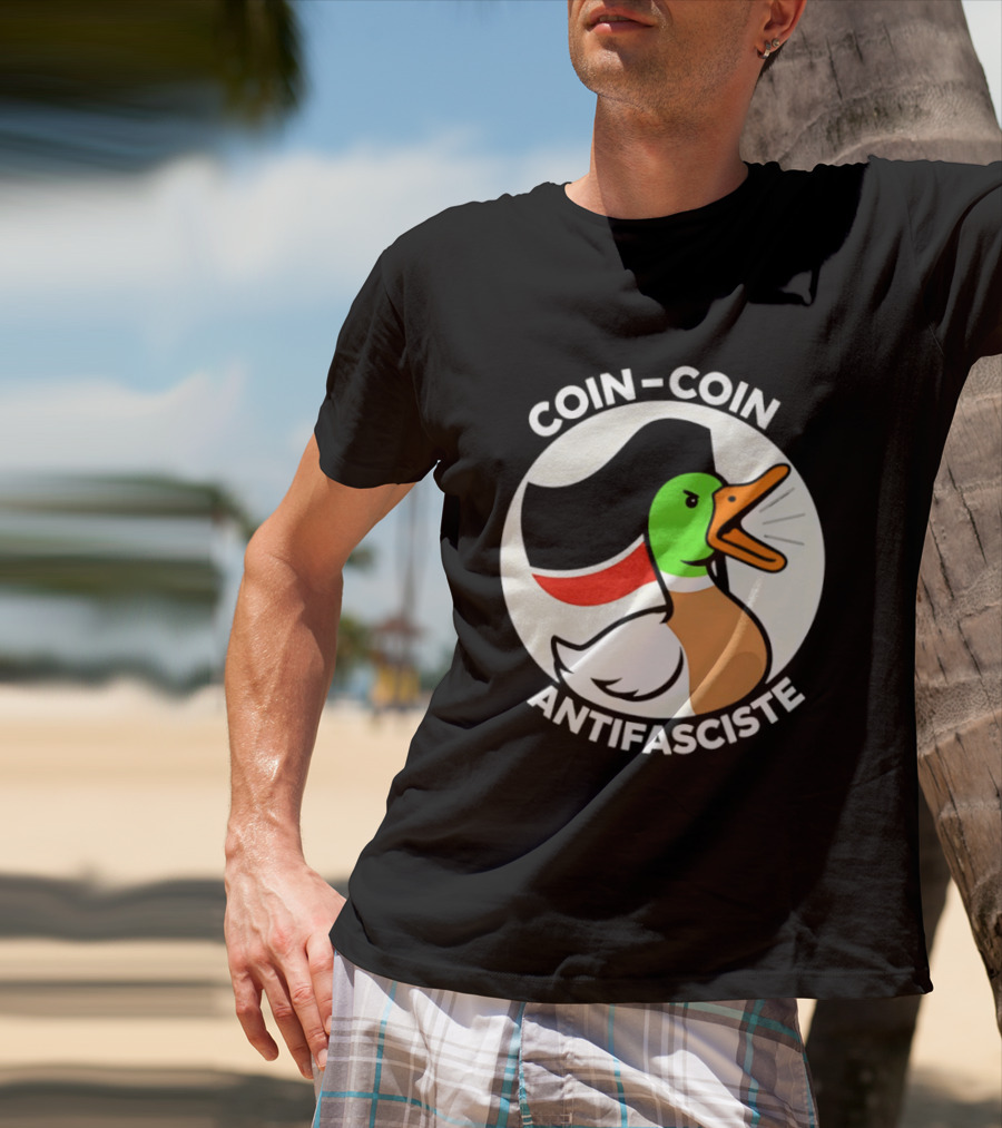 Coin Coin Antifasciste Duck Antifa Protest T-Shirt