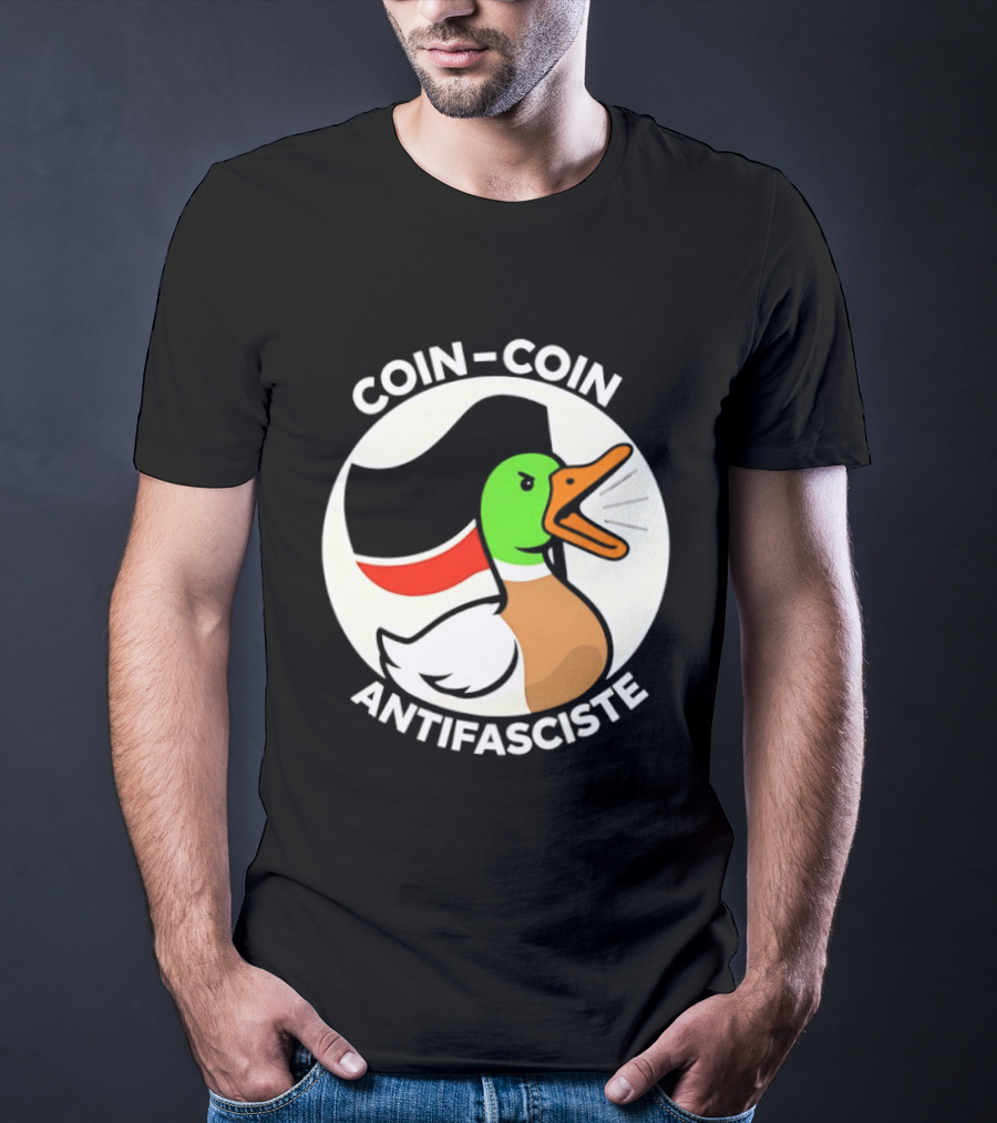 Coin Coin Antifasciste Duck Antifa Protest T-Shirt
