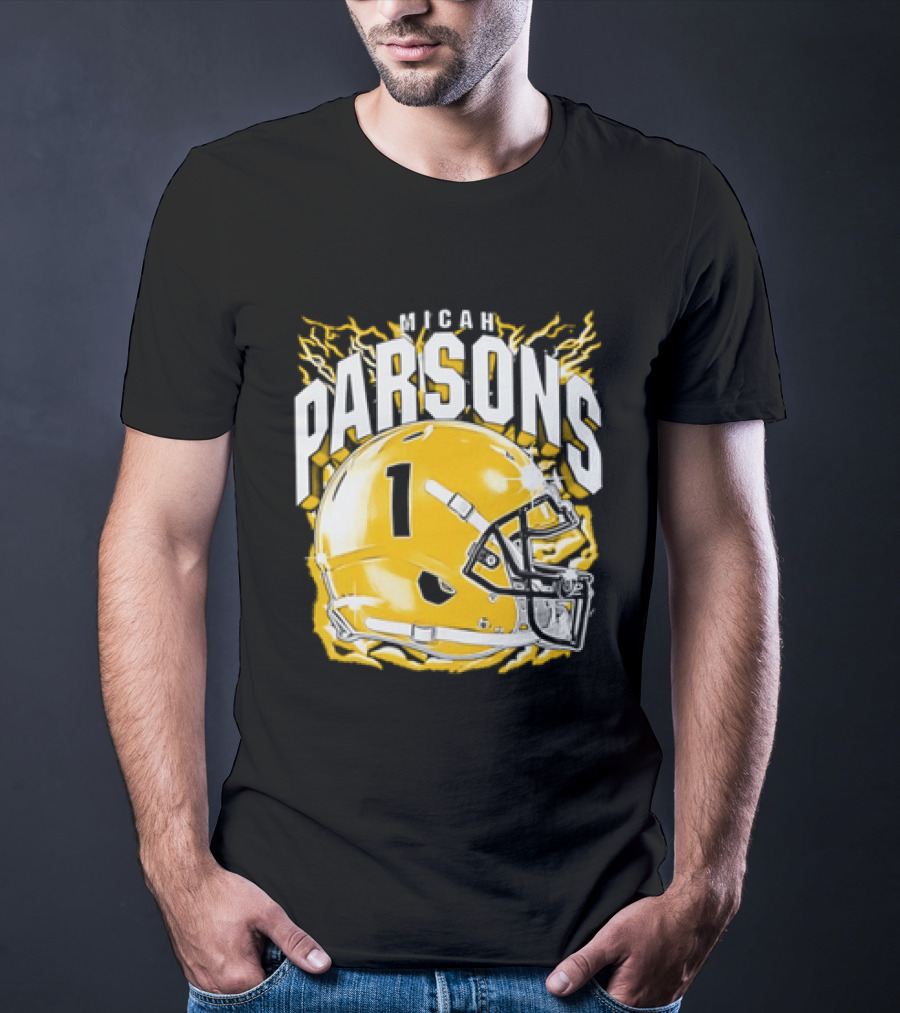 Micah Parsons 1 Helmet Green Bay Packers T-Shirt