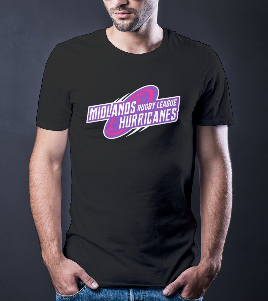 Midlands Rugby League Hurricanes Sports Team T-Shirt