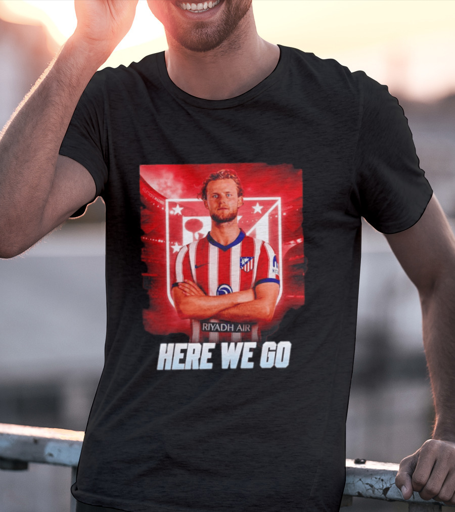 Atlético Madrid Transfer Morten Hjulmand Here We Go Announcement T-Shirt