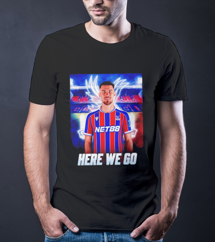 Oscar Mingueza NET88 Crystal Palace Here We Go T-Shirt