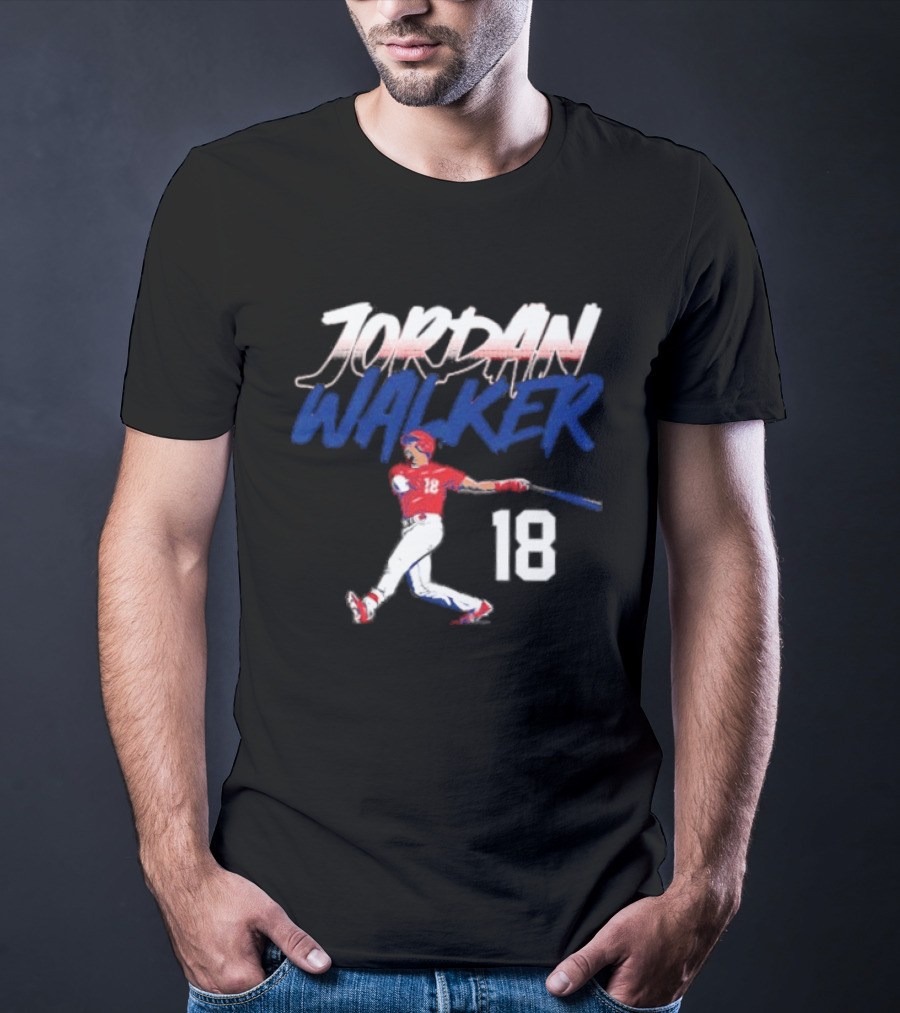 Jordan Walker 18 St Louis Cardinals Swinging Slugger T-Shirt