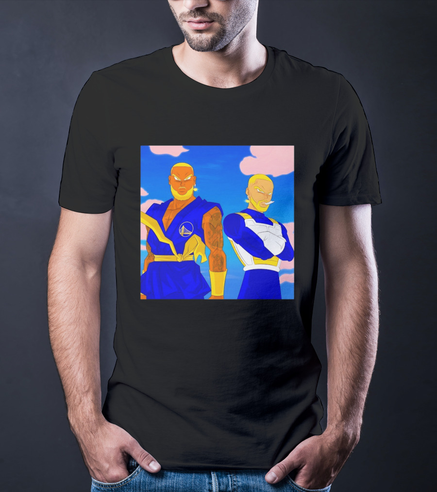 LeBron James Stephen Curry Golden State Warriors Anime Dragon Ball T-Shirt