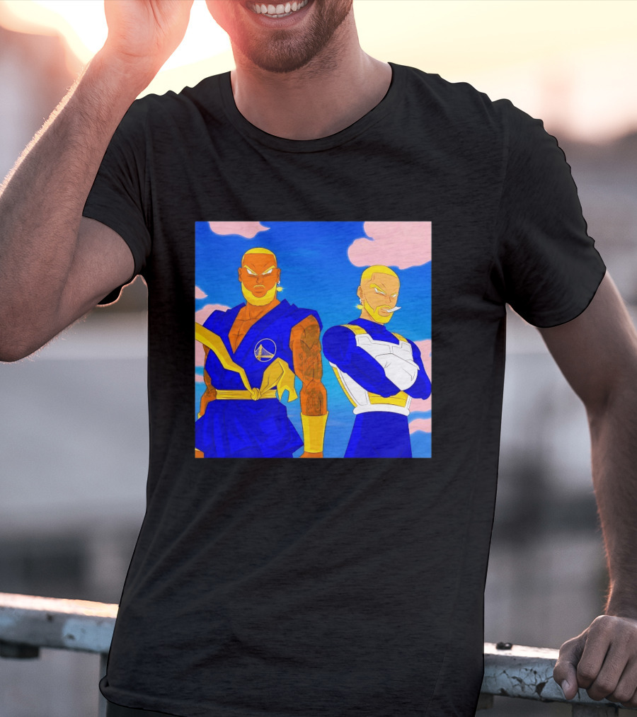 LeBron James Stephen Curry Golden State Warriors Anime Dragon Ball T-Shirt
