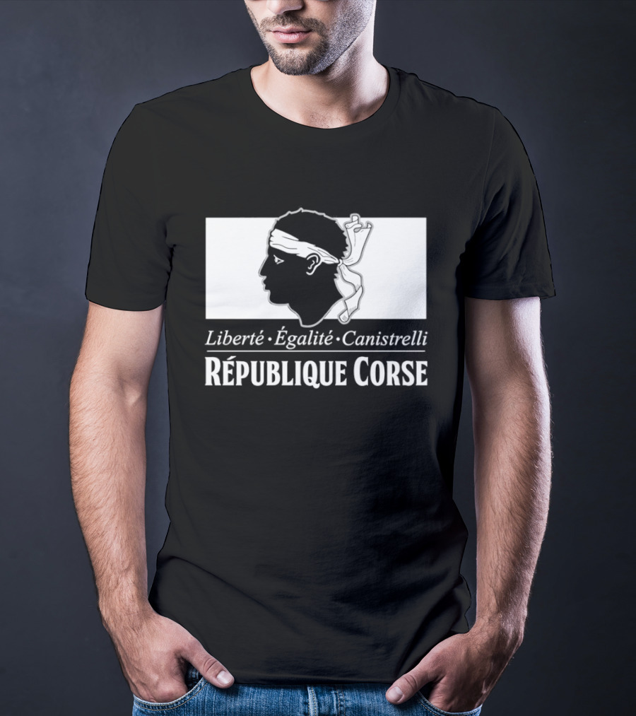 République Corse Liberté Égalité Canistrelli Banner T-Shirt