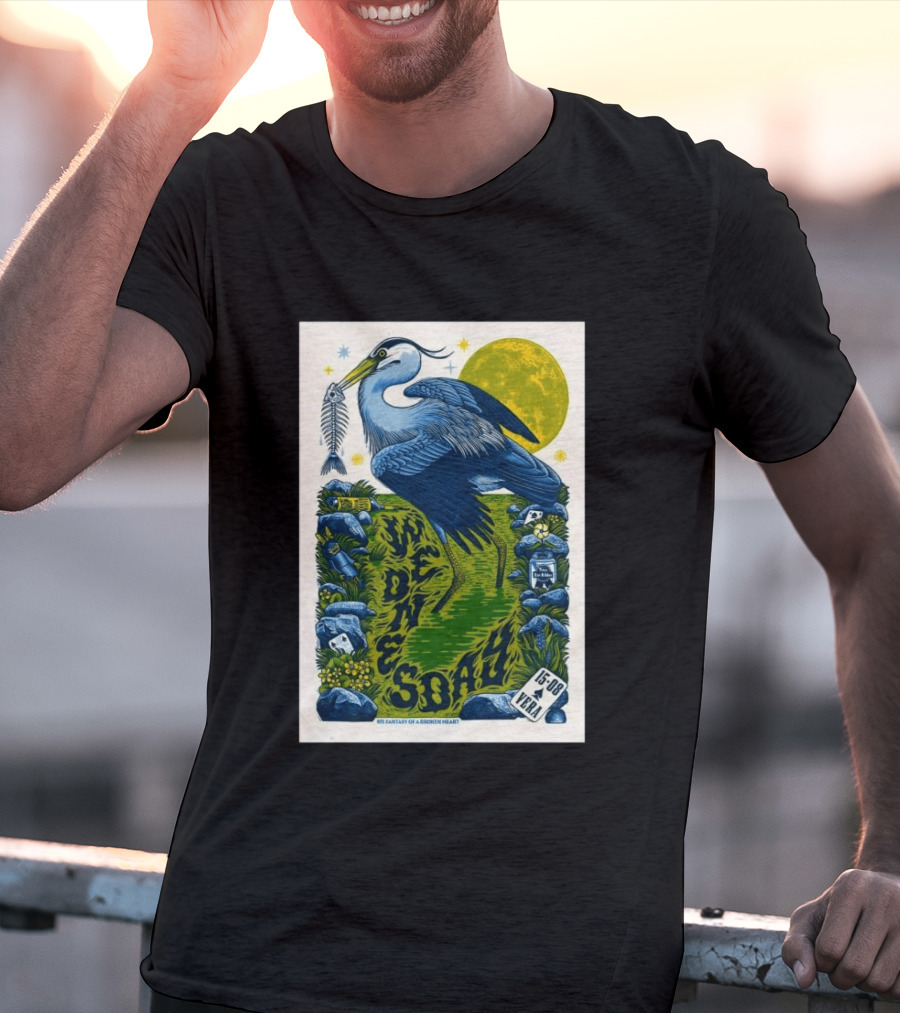 Wednesday 15 Aug 2026 Vera Groningen NL Heron Fantasy Of A Broken Heart T-Shirt