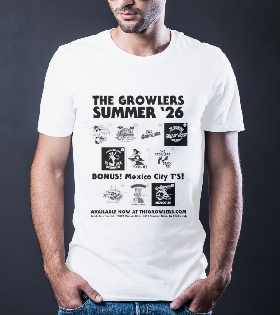 The Growlers Summer '26 Bonus Mexico City Fyi Mexico '26 T-Shirt
