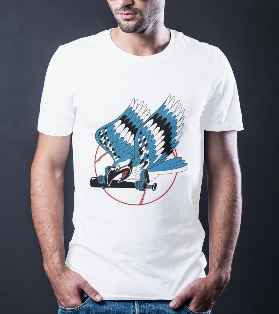 Toronto Blue Jays Flying Logo Majestic MLB Baseball Sportswear T-Shirt