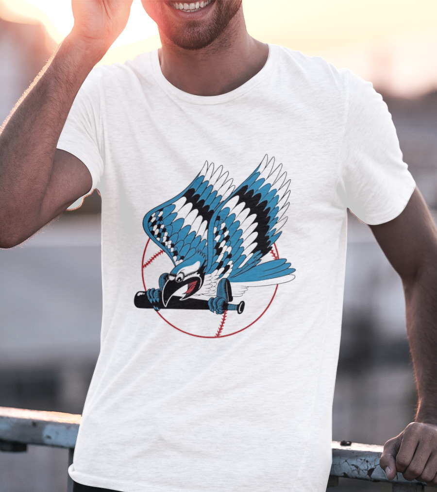 Toronto Blue Jays Flying Logo Majestic MLB Baseball Sportswear T-Shirt