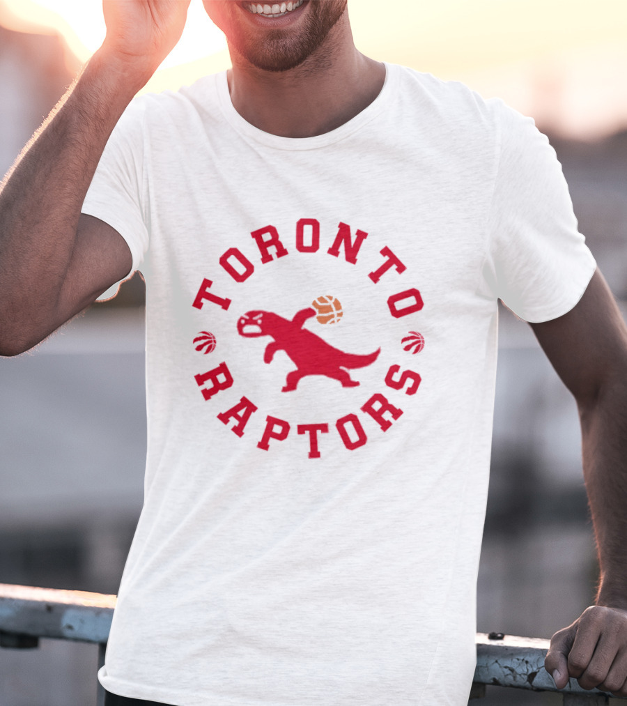 Toronto Raptors Basketball NBA Dinosaur Red T-Shirt