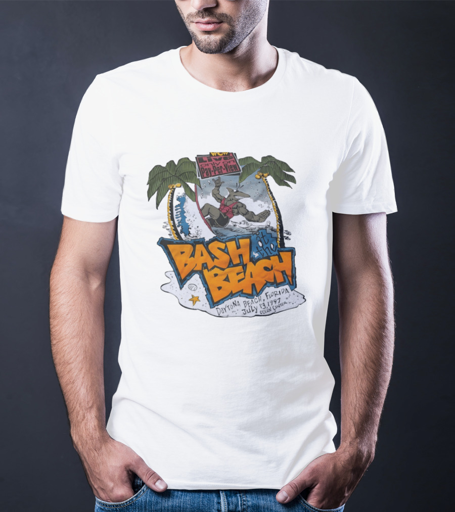 WCW Live Pay Per View Bash At The Beach Daytona Beach Florida July 13 1997 Ocean Center T-Shirt